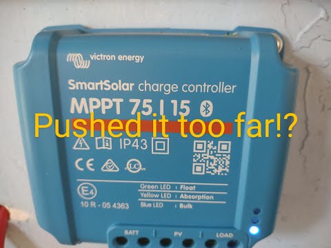 Victron MPPT 75/15 pushed beyond rating. What happened?