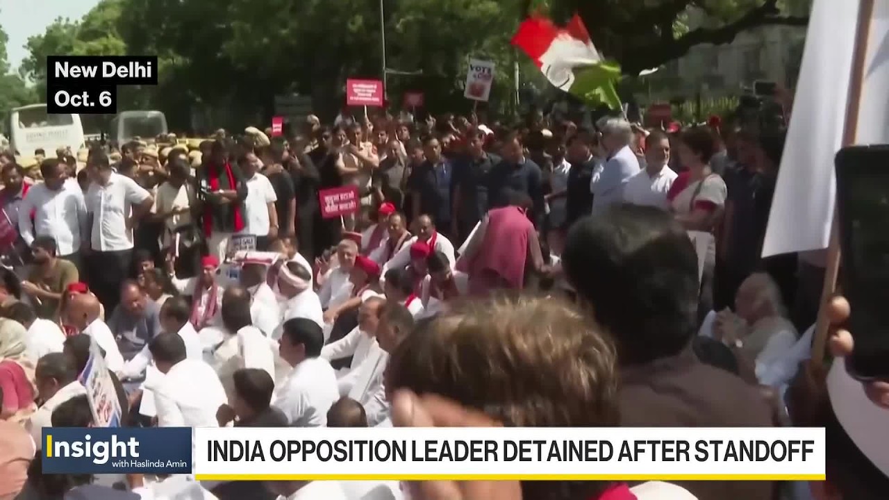 India Detains Opposition Leader Rahul Gandhi During Voter List Protests