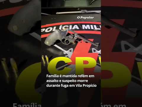 Família é mantida refém em assalto e suspeito morre durante fuga em Vila Propício