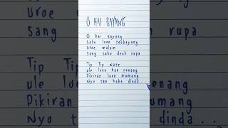 Download lagu O Hai Sayang · FAHKRUR RADHI · Lyrics mp3