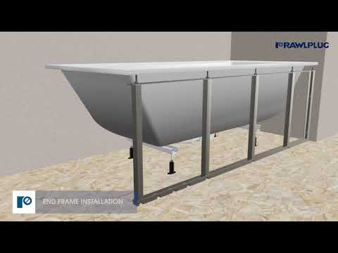 Rawlplug TUBFIX Bath Panel Frame Kit