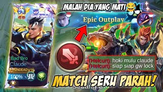 Download lagu MATCH SERU PARAH! CLAUDE KU MAU DILOCK HABIS HABISAN SAMA MUSUH! GIMANA CARA GW MELAWANNYA? | MLBB mp3