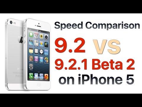 iPhone 5 iOS 9.2 vs iOS 9.2.1 Beta 2 / Public Beta 2 Build 13D14