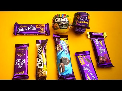 Collection Of Mouth Watering Of Dairy Milk Chocolates, Gems Surprise Ball, Lickacble