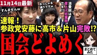 【高市総理最新】参政党安藤裕vs高市＆片山さつき勃発！超ハイレベル質疑で初めて最恐コンビ完敗！？身を切る改革は悪手と断罪！消費税が賃上げ妨害税だと主張！片山大臣タジタジ…【勝手に論評】