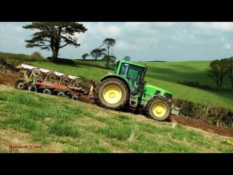 Ploughing the Rough and Steep - Two John Deere 6930 Tractors.
