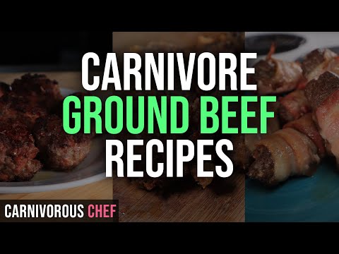 3 Ground Beef CARNIVORE DIET Recipes