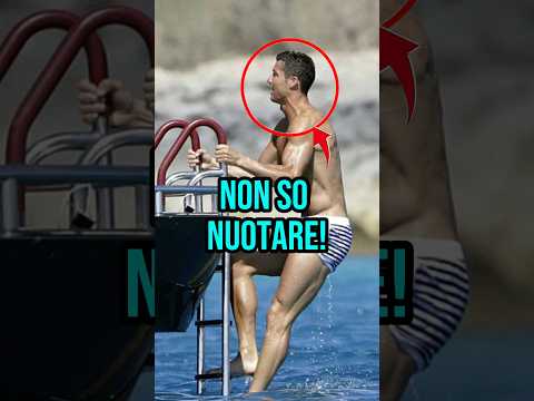 Cristiano Ronaldo ha imparato a nuotare grazie al suo Coach 😂