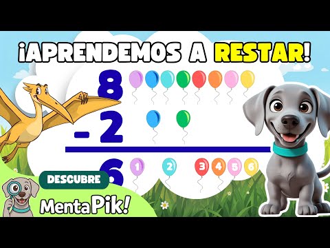 ¡RESTAS con DINOSAURIOS! | Matemáticas y dinosaurios para niños | Quiz restas