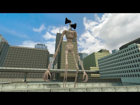 Siren Head chase fight at Big City!!! Garry's Mod
