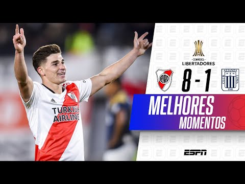 RIVER PLATE ENFIA 8 NO ALIANZA LIMA COM INCRÍVEIS 6 GOLS DE JULIÁN ÁLVAREZ | MELHORES MOMENTOS