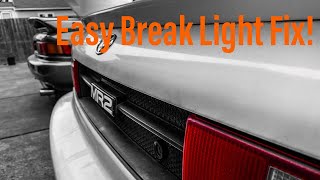 Easy Fix For Brake Lights That Stay On! || Toyota MR2(sw20)!