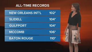 Triple-digit high temperatures could stretch into the weekend