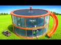 I Turned My Trampoline Into A HOUSE