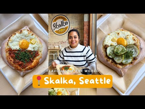 I tried the famous Georgian cheese bread that's taking Seattle by storm