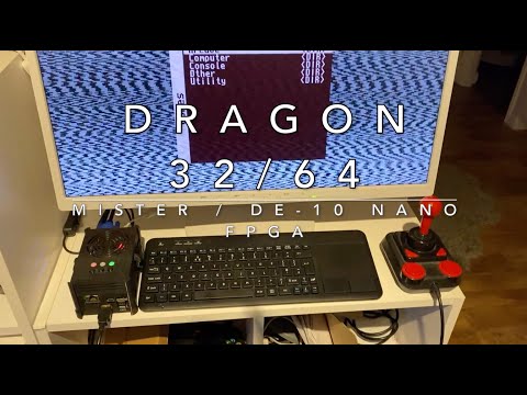 Dragon 32/64 Computer running on Mister (DE-10 Nano) FPGA with Chuckie Egg