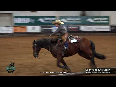 Playgun Chic Olena ridden by Colt E Mitchell  - 2018 NRHA Derby (Short Stirrup, Show 1)