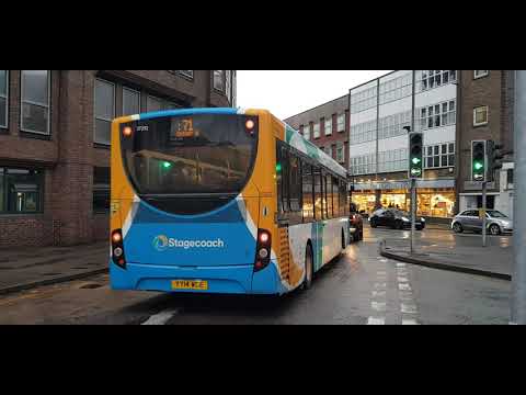 Here is the new livery stagecoach bus 37292 on the number 71 in Guildford Saturday 8 January 2022