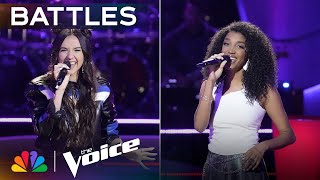Maddi Jane &amp; Nadège&#39;s Stellar Performance of &quot;Can&#39;t Take My Eyes Off Of You&quot; | The Voice Battles