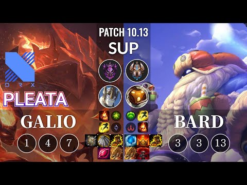 DRX Pleata Galio vs Bard Sup - KR Patch 10.13