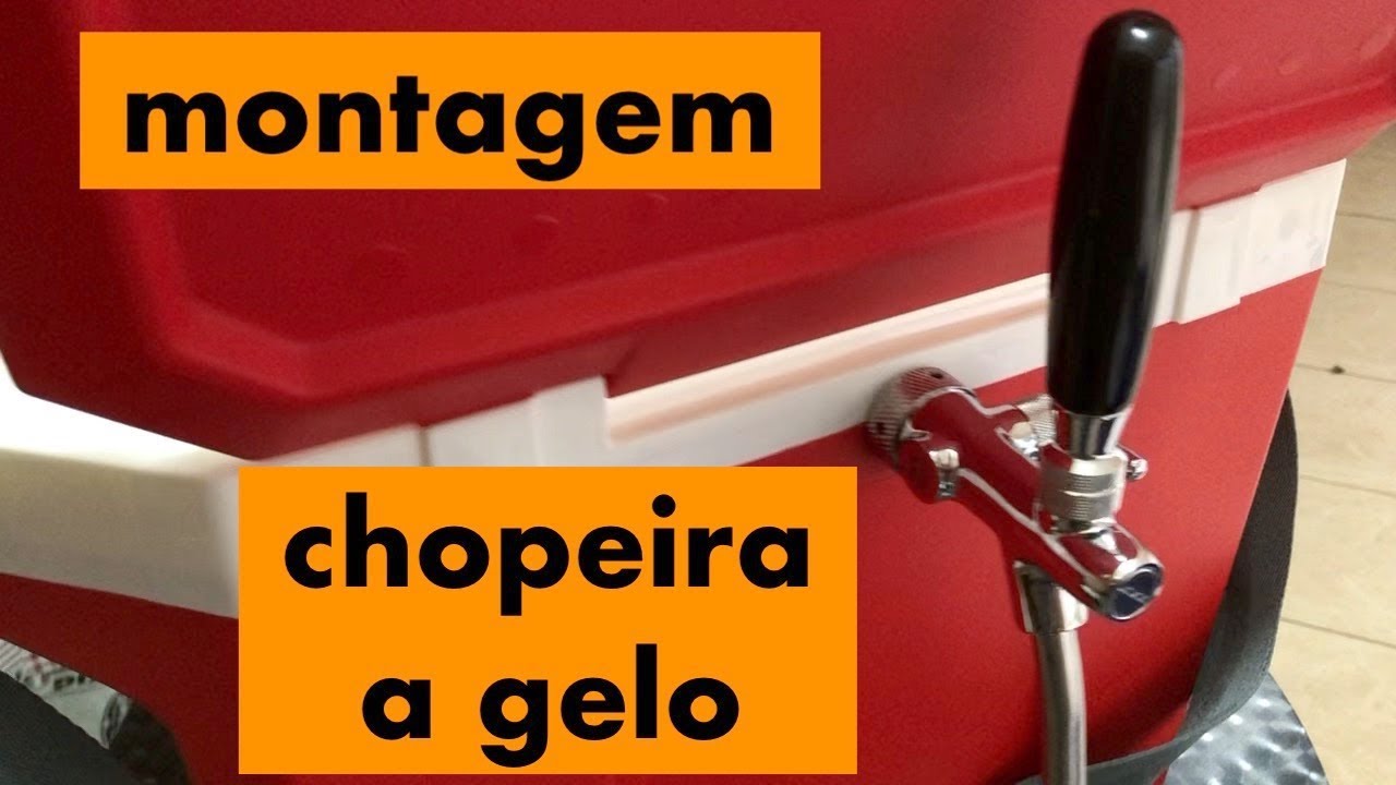 Getel - como montar uma chopeira a gelo conexões DMFIT torneira italiana limpeza serpentina aluminio