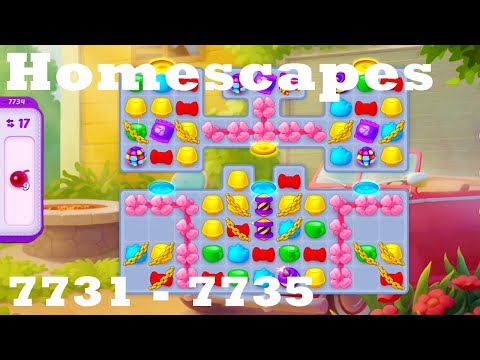 Homescapes Level 7731 - 7735 HD Walkthrough | 3 - match game | gameplay | android | ios | pc | app