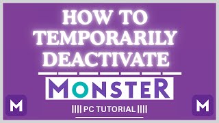 How To Temporarily Deactivate Your Account On Monster | PC Tutorial