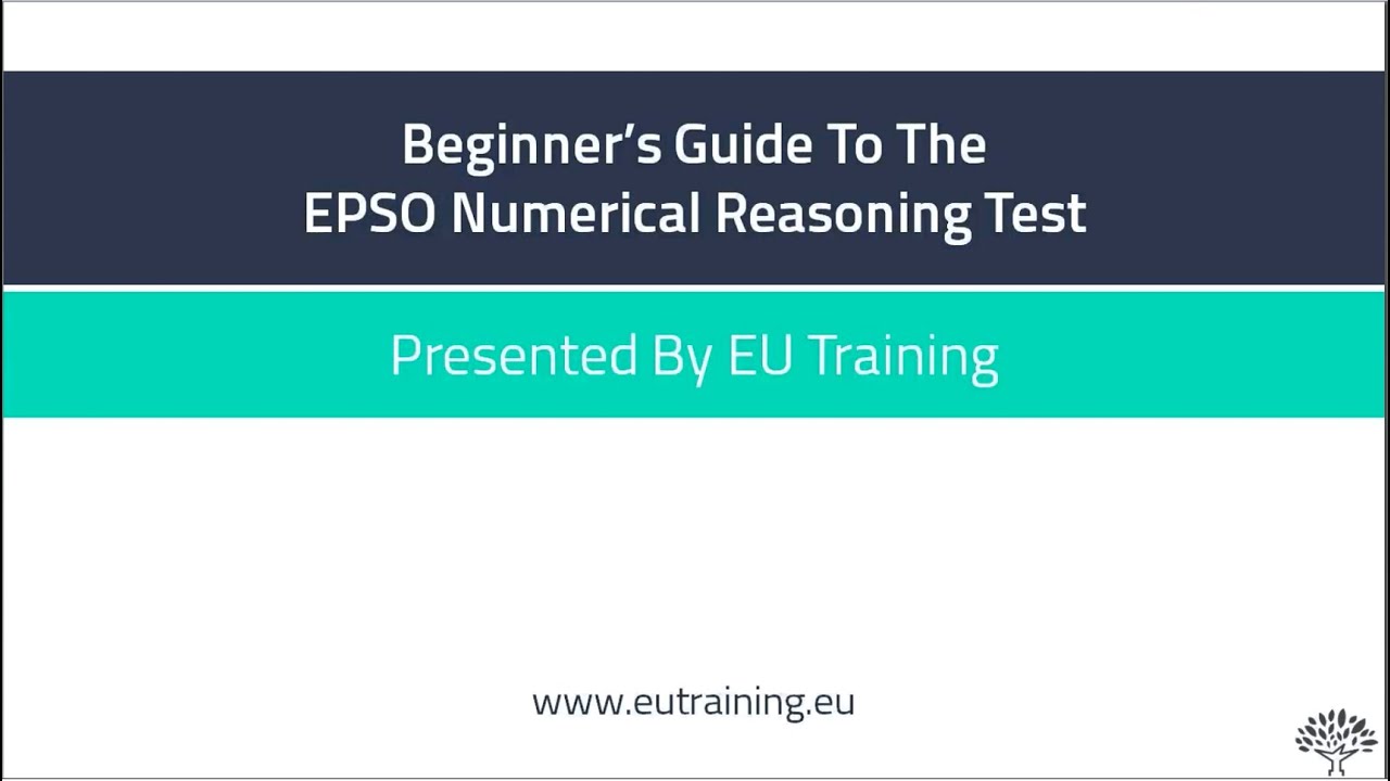 Beginner’s Guide To The EPSO Numerical Reasoning Test