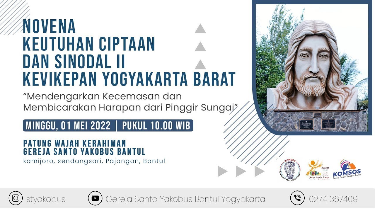 Relay: Novena Keutuhan Ciptaan II, 1 Mei 2022 Langsung dari PATUNG WAJAH KERAHIMAN 10.00 WIB