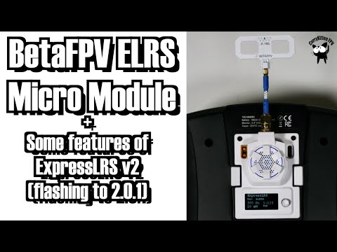 BetaFPV Micro ELRS 2.4Ghz Module with OLED screen.  Supplied by BetaFPV