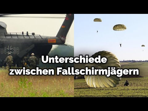 Unterschiede Fallschirmjäger, EGB Kräfte und Fallschirmspezialzug