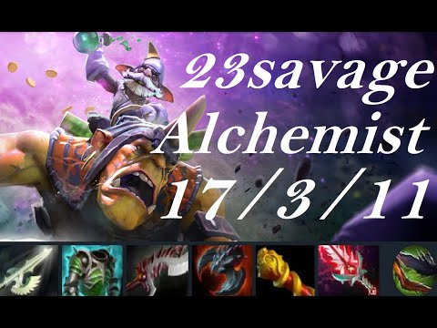 23savage Alchemist - it's too late = =, farm too long - Fnatic vs GeekFam game1 - ONE Esports -dota2