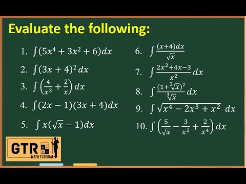 Basic Integration Formulas - Integral Calculus