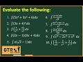 Basic Integration Formulas Integral Calculus