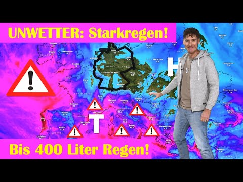 400 Liter Regen im Süden: Am Mittelmeer toben Unwetter mit Starkregen, Stürmen! Bei uns Polarlichter