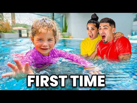 Our Daughter Learns How To Swim On Her Own! 