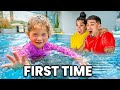 Our Daughter Learns How To Swim On Her Own