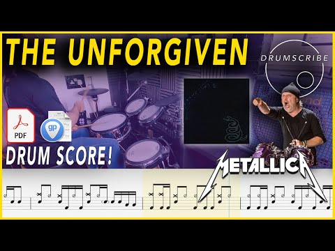 The Unforgiven - Metallica | Drum SCORE Sheet Music | #130 DRUMSCRIBE