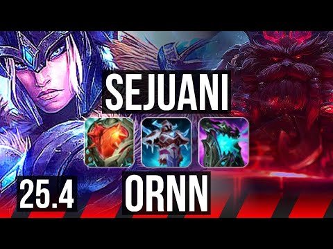 SEJUANI vs ORNN (TOP) | EUW Diamond | 25.4