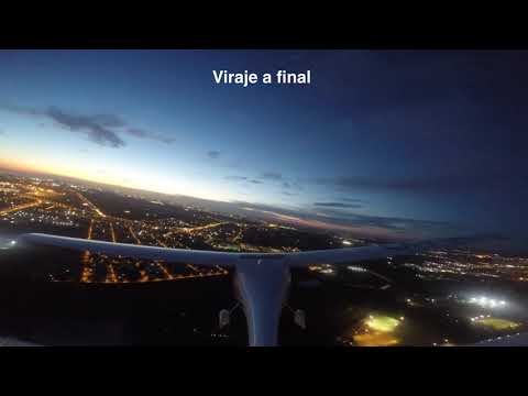 Pipistrel Virus SW 121 - Aterrizaje nocturno en el Aeropuerto internacional de Carrasco ( Uruguay )