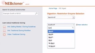 Double Digestion with NEBcloner