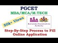 PGCET 2023 | Step By Step Process to Fill Online Application | KEA