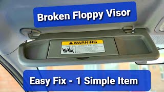 Download lagu How To Fix Sun Visor - Broken Floppy - Binder Clip mp3