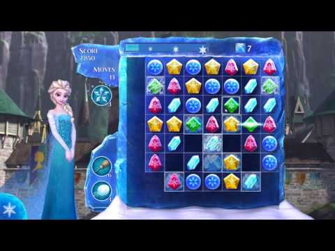 Disney's Frozen Free Fall Snowball Fight Level 38 No Boosters 3 Stars