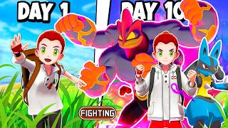 I Spend 100 Day With Only Fighting Type Pokemon in Pokemon Sword & Shield [ FULL POKEMON MOVIE ]
