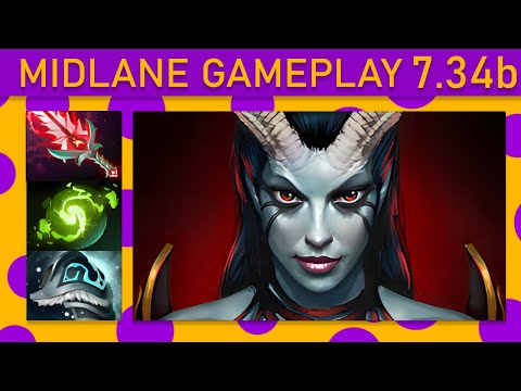 ⭐15+ Kills! Queen of Pain Mid Gameplay - Dota 2 Top MMR
