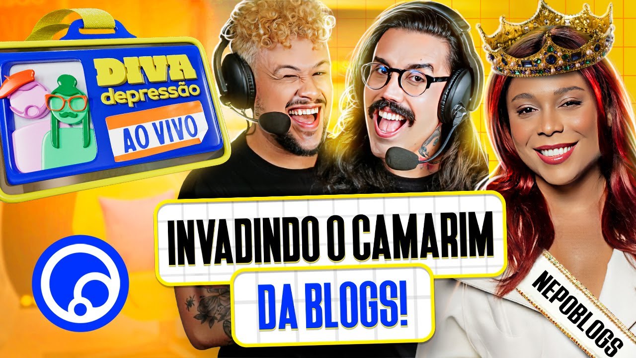 UM DIA DE TRABALHO com @Blogueirinha | Diva Depressão Ao Vivo na DiaTV