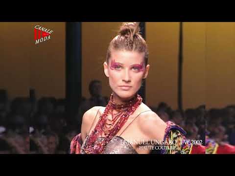 EMANUEL UNGARO Haute Couture Fall Winter 2002 Paris 4K - Canale Moda