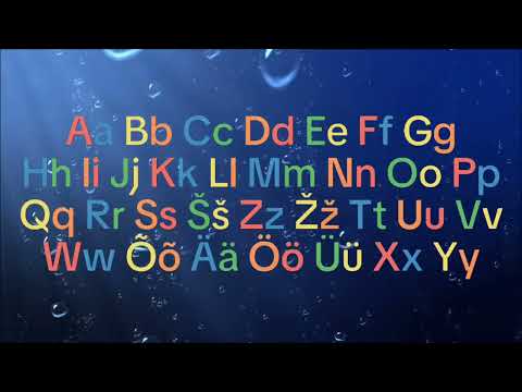 Estonian Alphabet song | Eesti Tähestiku Laul Lastele