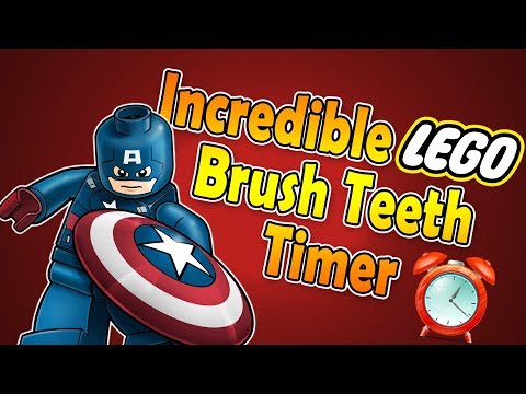 Incredible Magic 2 Minute Tooth Brushing timer featuring a Marvel Captain America Surprise